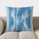 Axyaa Blue Abstract Streak Pattern Throw Pillow Cover
