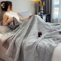 Axyaa 100% Cotton Muslin Throw Blanket - Lightweight Breathable Boho Throws