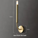 Axyaa Copper Wall Lamp: Minimalist Postmodern Nordic Retro Decor for Living Room Bedroom