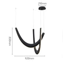 Axyaa Modern LED Pendant Lights for Living Room and Dining Room