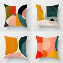Axyaa Geometric Pattern Digital Print Pillow Cover for Sofa, Bedroom, Car