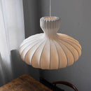 Axyaa Silk White Ball LED Chandelier - Nordic Modern Minimalist Design for Living Room