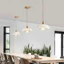 Axyaa Glass Chandelier Pendant Lights - Nordic Style Hanging Lighting for Home and Commercial Spaces