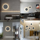 Axyaa Round Led Cement Outdoor Wall Lamp - IP65 Waterproof Courtyard Lighting