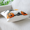 Axyaa Halloween Pumpkin Embroidered Pillowcase for Home Sofa Decor