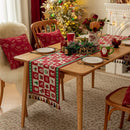Axyaa Snowflake Jacquard Table Runner: Festive Décor for Winter Home