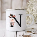 Enamel Creative Coffee Cups Vintage Design by Axyaa