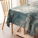 Axyaa Waterproof Rectangular Tablecloth for Party Decor and Dining Tables