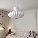 Axyaa Silk White Ball LED Chandelier - Nordic Modern Minimalist Design for Living Room