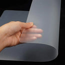 Axyaa Clear Plastic Placemats - Set of 10 for Dining, Kitchen, Office, Painting Table & More