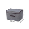 Axyaa Plus Size Clothing Organizer Box with Lid for Quilts and Bedding