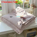 Axyaa Summer Cool Quilt - Washed Cotton Embroidered Soybean Quilt