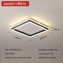 Axyaa Modern LED Ceiling Lights Dimmable Minimalist Living Room Bedroom Lamp Fixtures