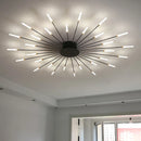 Axyaa Fan-shaped LED Ceiling Lamp: Modern Nordic Design for Stylish Indoor Lighting