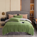 Axyaa Class A High-Gram Weight Fleece Embroidery Craft 4-Piece Thermal Lock Sheet Set