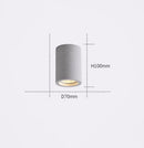 Axyaa Nordic Industrial Gray LED Tube Ceiling Lamps