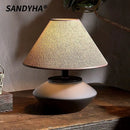 Axyaa Ceramic Black Floor Lamp with LED Light, Elegant Decor for Living Room