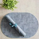 Axyaa Faux Leather Placemats - Set of 6, Heat-Resistant, Non-Slip, Waterproof Mats