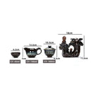 Axya Chinese Tea Set: Creative Kung Fu Teaset | High-End Tea Cup Set