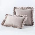 Axyaa Velvet Ruffle Cushion Cover for Home Decor 30x50/45/50cm