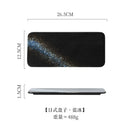 Axyaa Rectangular Ceramic Sushi & BBQ Plate - Restaurant Quality & Creative