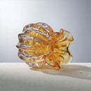 Amber Glass Vase & Lucky Money Bag Set by Axyaa for Stylish Home Decor