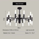 Axyaa Luxury Multi-Head Ceiling Chandelier LED Lighting Fixtures