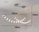 Axyaa Nordic Smart LED Ceiling Light for Home Decoration, Dimmable Bedroom Salon Lamparas
