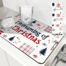 Axyaa Christmas Diatom Mud Kitchen Drain Pad Set
