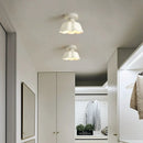 Axya Modern Nordic White Glass Ceiling Chandelier LED Light