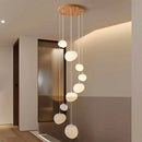 Axyaa Modern LED Staircase Chandeliers for Living Room Lighting