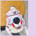 Axyaa Kawaii Astronaut 3D Sticker Water Bottle, BPA-Free Large 1300ml Gym Drink Bottle