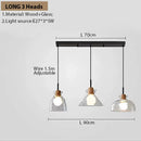 Nordic Art Wooden Pendant Lamp E27 Vintage Lighting by Axyaa