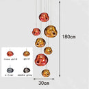 Axyaa Pendant Chandelier: LED Ceiling Lamp for Bedroom, Living Room Decor