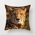 Cheetah Leopard Print Decorative Cushion Cover By Axyaa