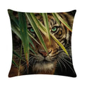 Axyaa Printed Linen Pillowcase for Home Sofa Car Decor 45*45cm