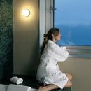 Axya Modern Round Glass Wall Sconce for Corridor, Bedroom, Loft Decor