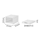 Axyaa Shoe Storage Boxes: Integrated 3-Layer Wall Rack, Transparent Foldable Cabinet