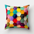 Axyaa Geometric Animal Rainbow Pillow Case for Home Decor 45X45CM