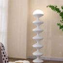 Axyaa Nordic Gourd LED Floor Lamp - Medieval Cream Style, Danish Designer Living Room Lighting