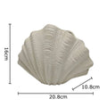 Axyaa Seashell Shape Ceramic Vase for Room Aesthetic Decor & Artificial Flower Arrangement