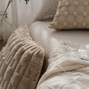 Nordic Style Plush Cushion Cover Set by Axyaa