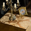 Axyaa Luxury Embroidered Jacquard Table Runner for Home and Restaurant Tables