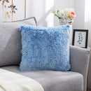 Axyaa Cozy Plush Cushion Cover 45x45cm White Grey Decor Pillowcase