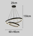 Axyaa Chandeliers LED Pendant Light for Modern Home Decor and Indoor Lighting