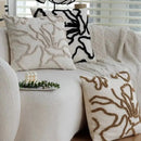 Axyaa Boho Floral Tufted Cushion Cover 45x45CM Sofa Throw Pillow Home Decor