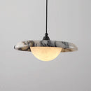 Axyaa Black Stone Pendant LED Chandelier for High-End Home Decor