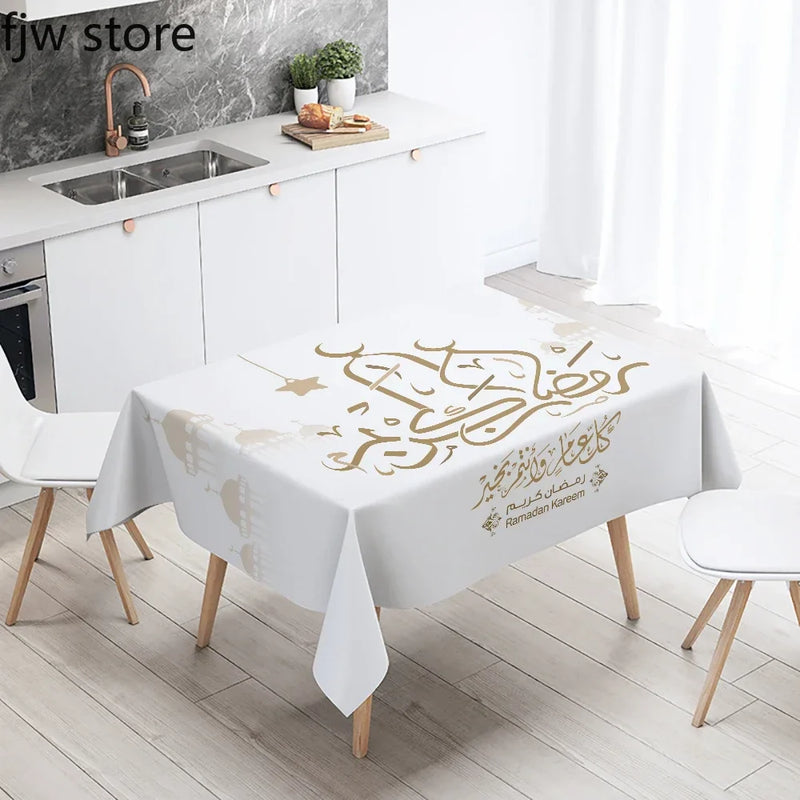 Axyaa Ramadan Kareem Mosque Decorative Tablecloth