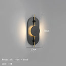 Axyaa Black Metal LED Wall Light for Parlor Bedroom Stairs