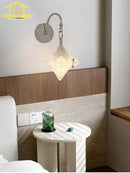 Axyaa Glass Star Wall Lamp LED E27 for Living Room Bedroom Aisle Balcony